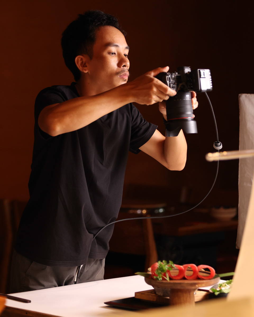 Thợ chụp ảnh menu Đà Lạt