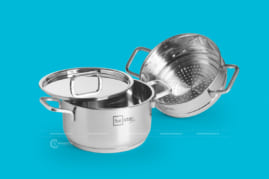 Chụp hình bao bì sản phẩm nồi inox