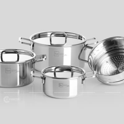 Chụp ảnh bộ nồi inox FIVE STAR