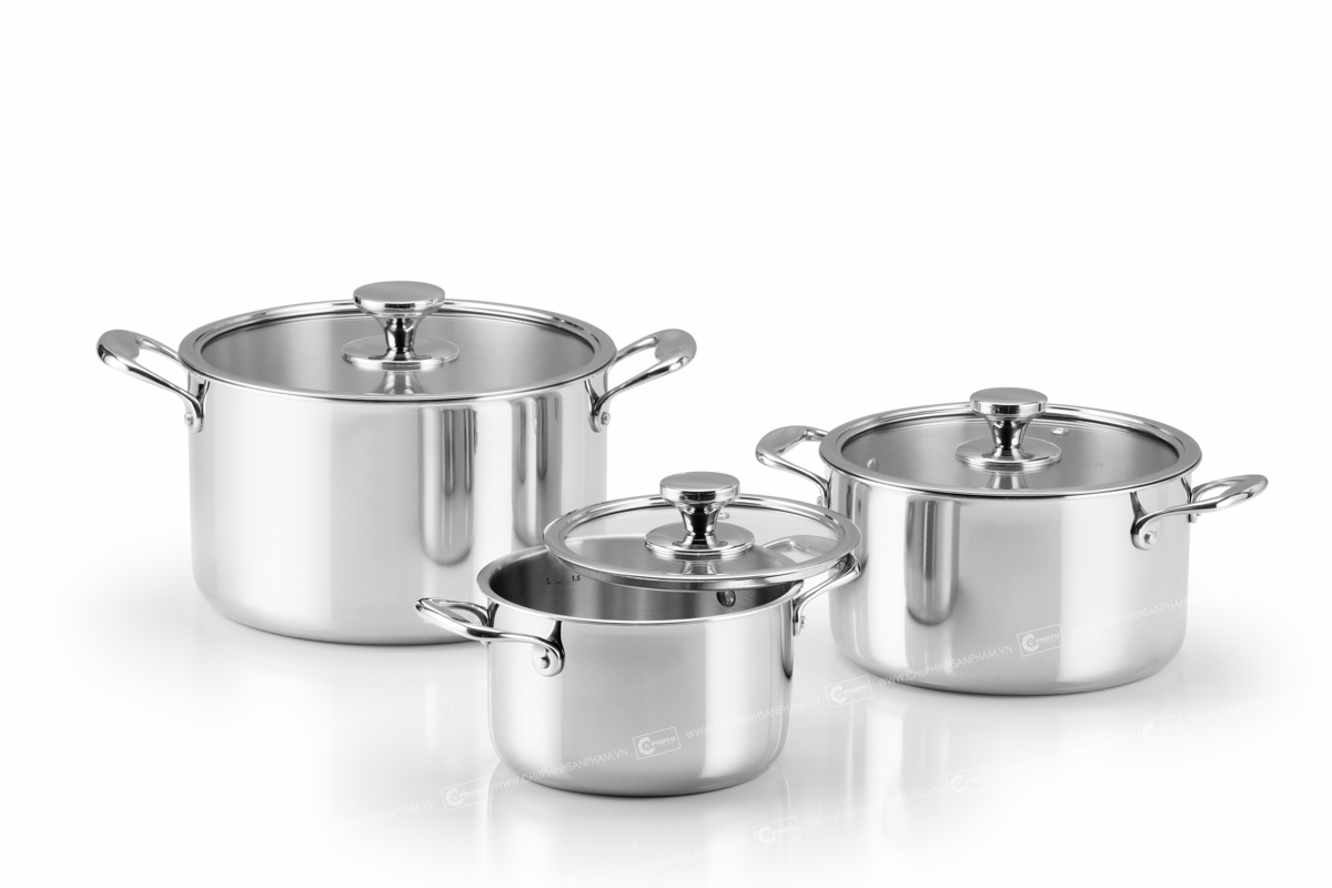 Cookware set photography in HCM City